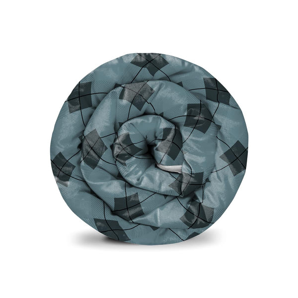 Therapiedekens katoenen hoes in zwart blauw