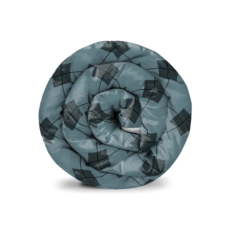 Therapiedekens katoenen hoes in zwart blauw