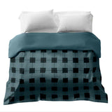 Therapiedekens katoenen hoes in zwart blauw