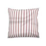 Red and green striped health pillow for adults