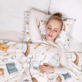 Therapy blanket bedding set, white, magical things.