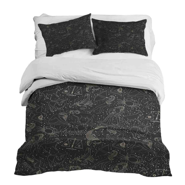 Coperta terapeutica Set biancheria da letto Nero Oroscopo