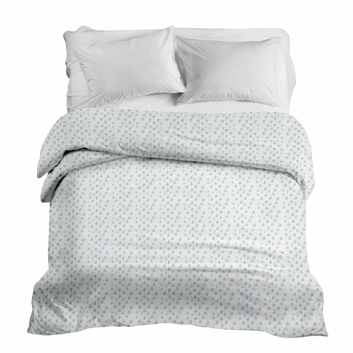 Original therapy blanket - cotton cover with blue drops