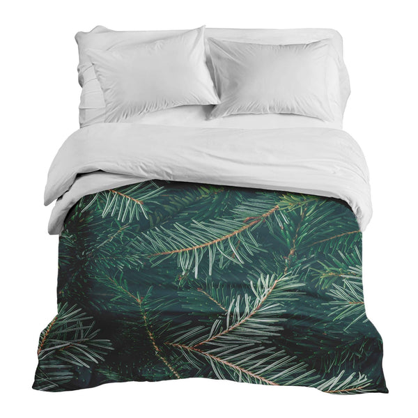 Coperte terapeutiche con rivestimento in cotone con rami di abete verdi