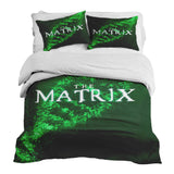 Therapy blanket bedding set, green, matrix DNA