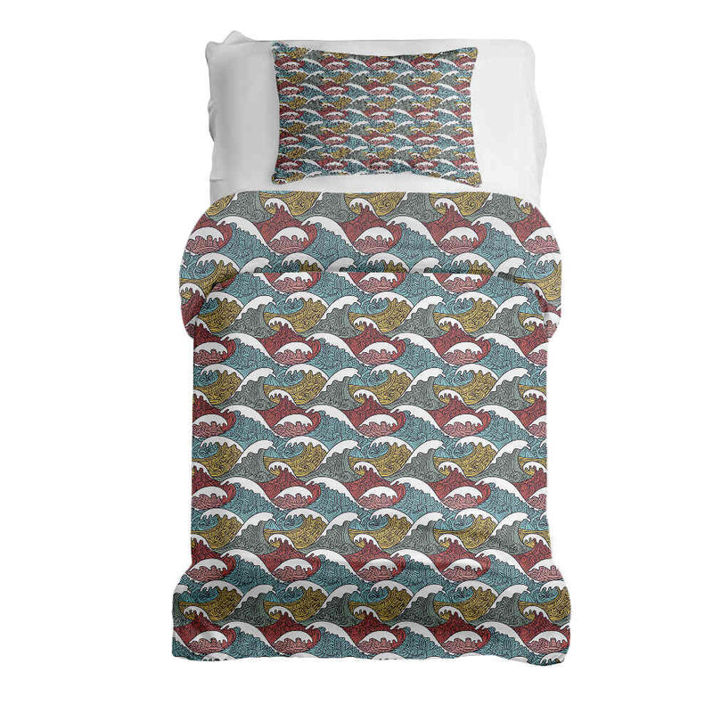 Therapy blankets and bedding set, colorful wave breakers.