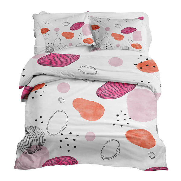 Therapy blankets bedding set abstract circles