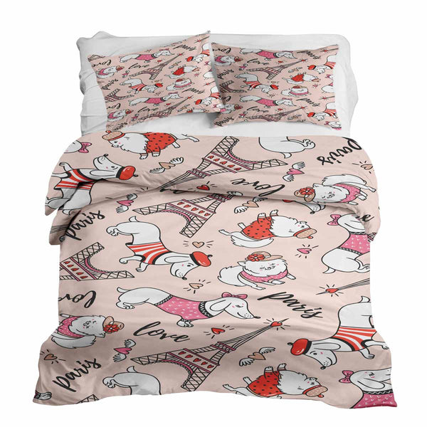 Therapy blanket and bedding set: Dog in Paris