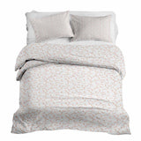 Therapy blanket bedding set, white with semicircles