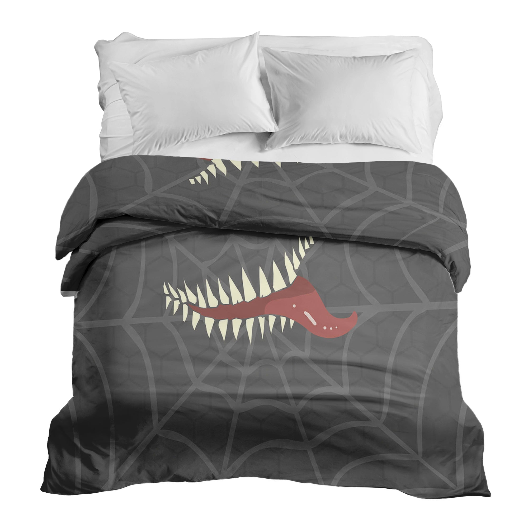 Original therapy blanket - cotton cover gray spiderweb