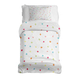Set de ropa de cama con manta terapéutica puntos coloridos