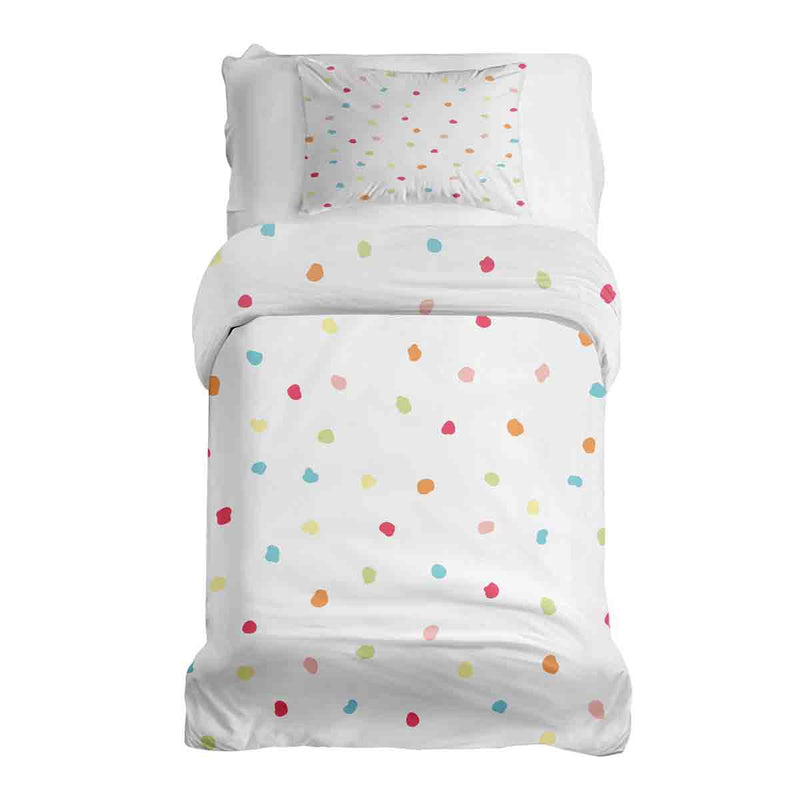 Set de ropa de cama con manta terapéutica puntos coloridos
