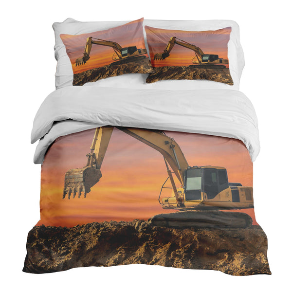 Set di biancheria da letto con coperta terapeutica Trattore all'alba