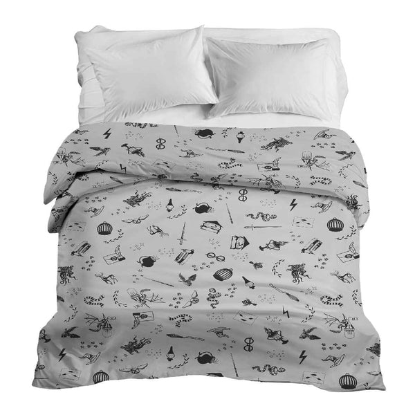 Coperte terapeutiche rivestimento in cotone grigio magia
