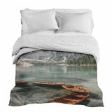 Coperte terapeutiche con rivestimento in cotone lago con barche