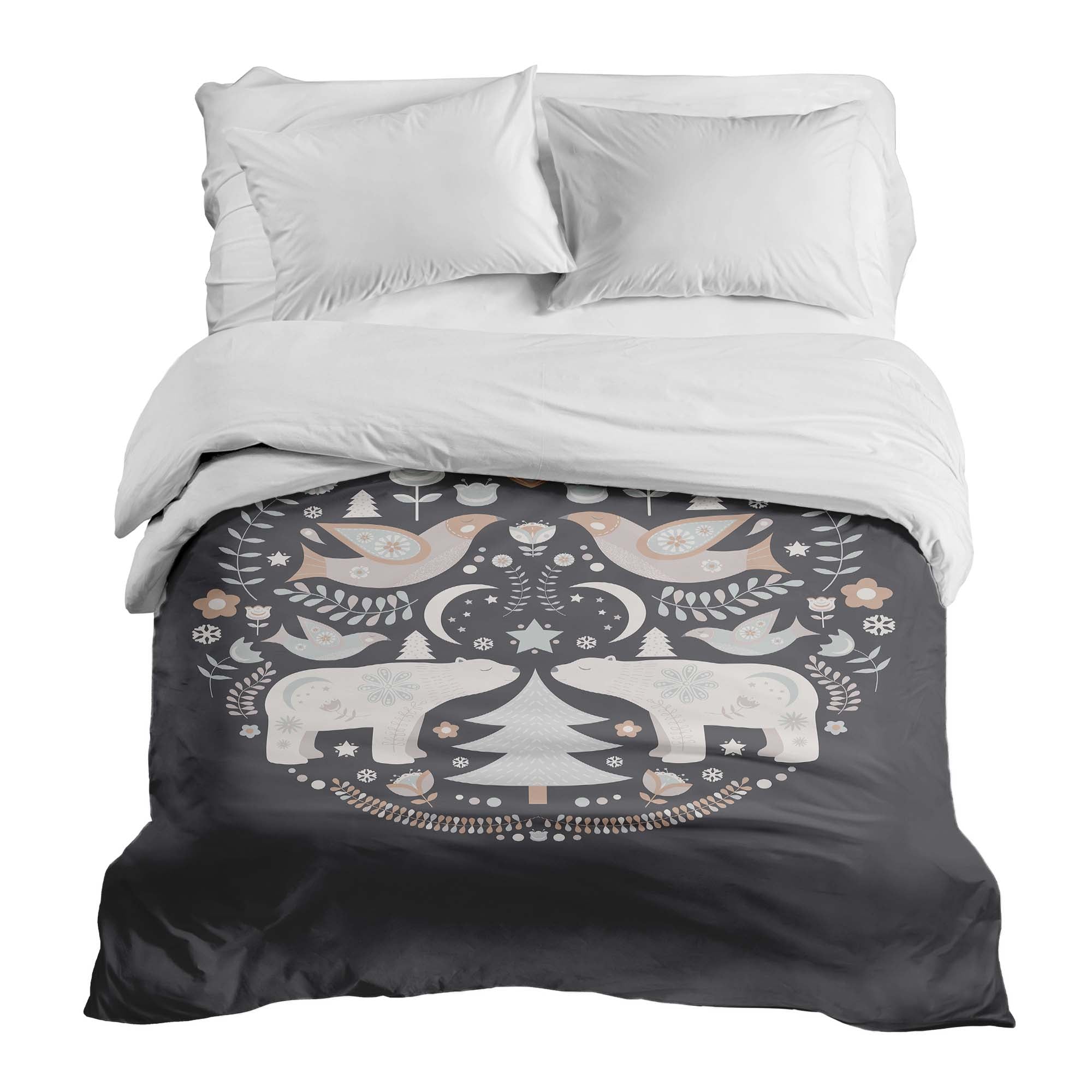 Original therapy blanket - cotton cover Christmas in Moscow