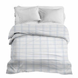 Therapiedekens Katoenen hoes Wit Blauw Geruit