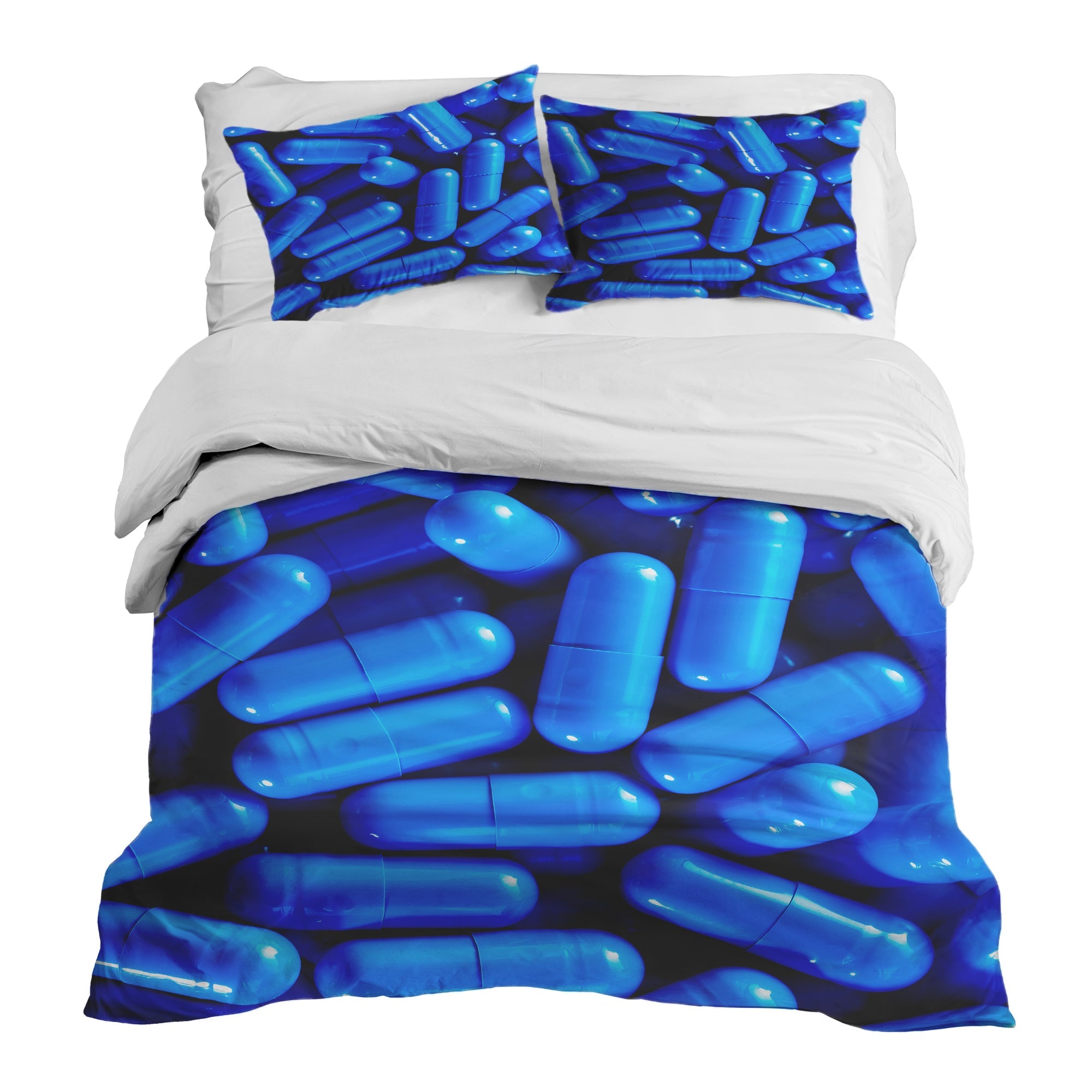 Set de ropa de cama con manta terapéutica azul Tabletten