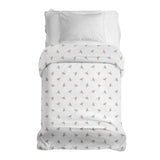 Coperte terapeutiche con rivestimento in cotone bianco con piccoli rametti di vischio