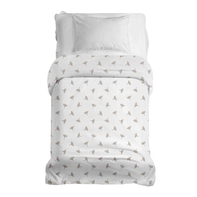 Coperte terapeutiche con rivestimento in cotone bianco con piccoli rametti di vischio