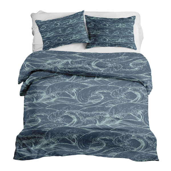 Therapy blankets bedding set waves in the sea