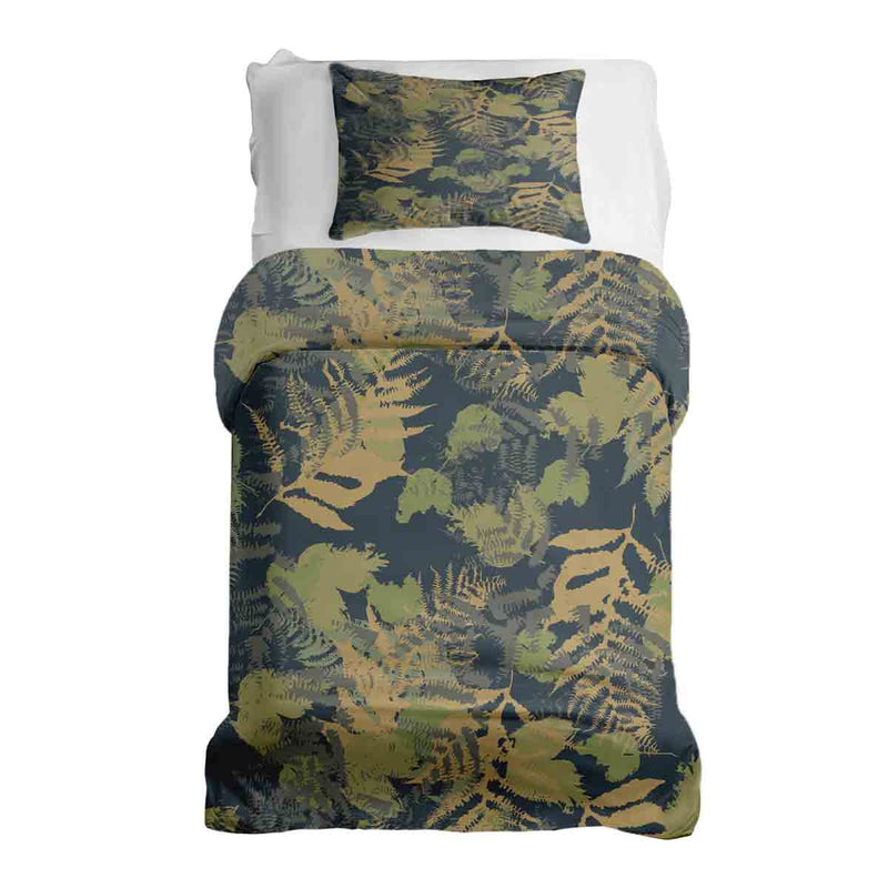 Set de ropa de cama con manta terapéutica bosque