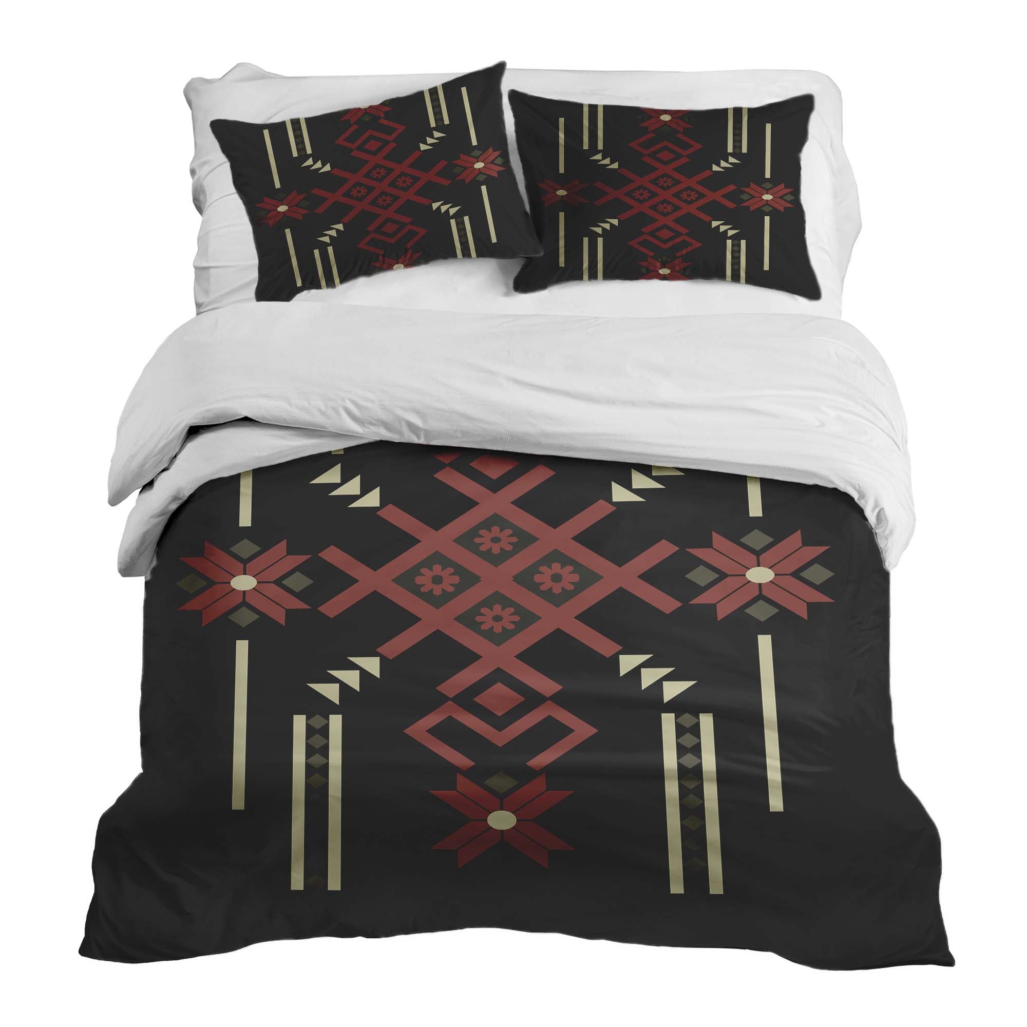 Set de ropa de cama con manta terapéutica y gran copo de nieve