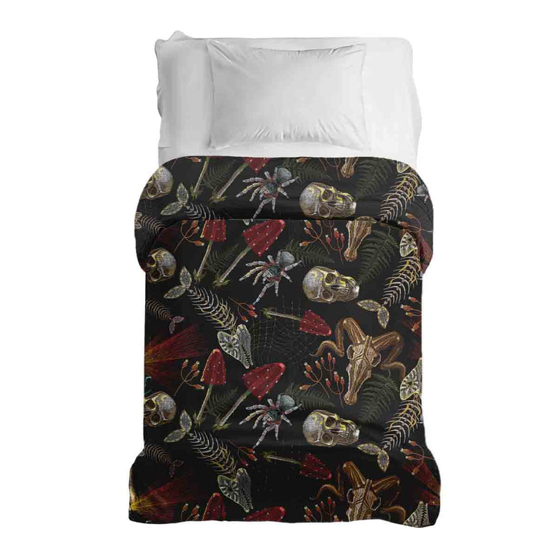 Therapiedekens katoenen hoes Halloween skelet