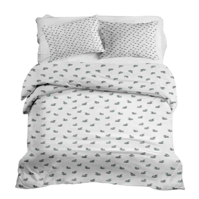 Set di biancheria da letto con coperte terapeutiche e rametti di vischio