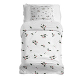 Set de ropa de cama con manta terapéutica blanco muérdago