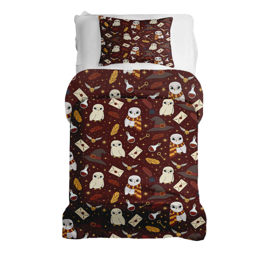 Therapy blankets bedding set brown Hedwig