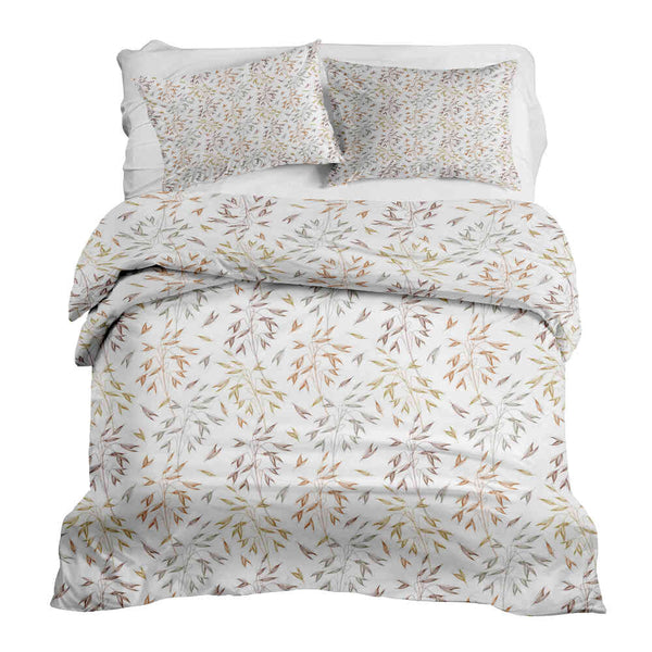 Set di biancheria da letto con coperte terapeutiche e delicati rami colorati
