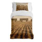 Therapy blanket bedding set, brown, Acker