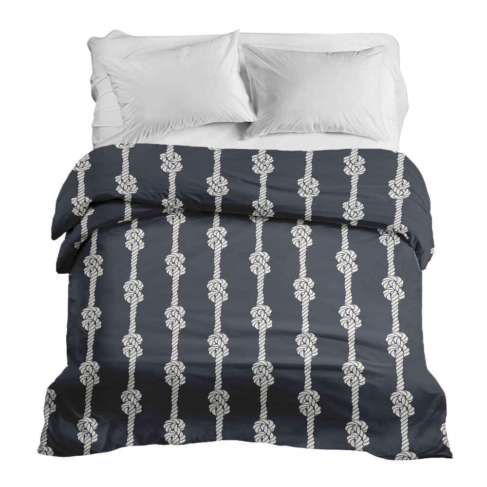 Couverture thérapeutique originale - Housse en coton nœud marin