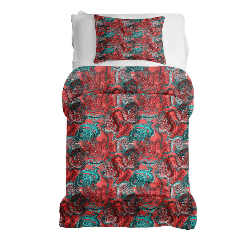 Therapy Blanket Bedding Set Abstract Red