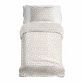 Therapy blanket and bedding set with orange circles.