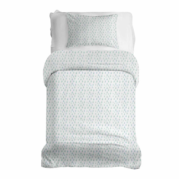 Therapiedekens beddengoedset met blauwe druppels