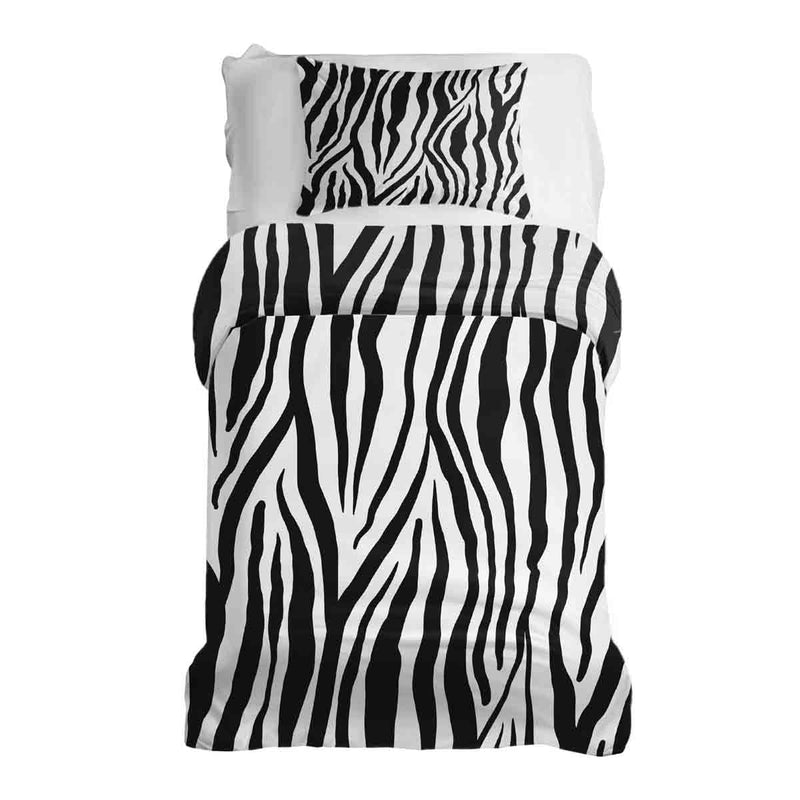 Therapy blankets bedding set zebra print