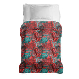 Therapiedekens katoenen hoes abstract rood