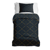 Therapy blanket and bedding set, blue with anchor.