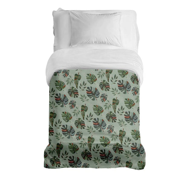 Therapy blankets cotton cover Dark Monstera