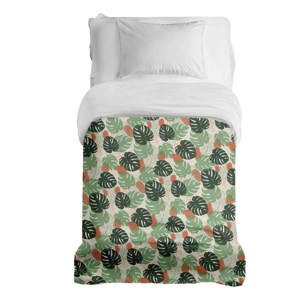 Therapy blankets cotton cover Light Monstera