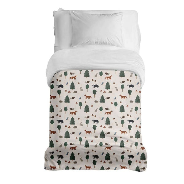 Therapy blankets with cotton cover, forest animals design.