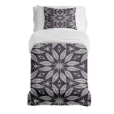 Juego de ropa de cama con manta terapéutica y gran flor