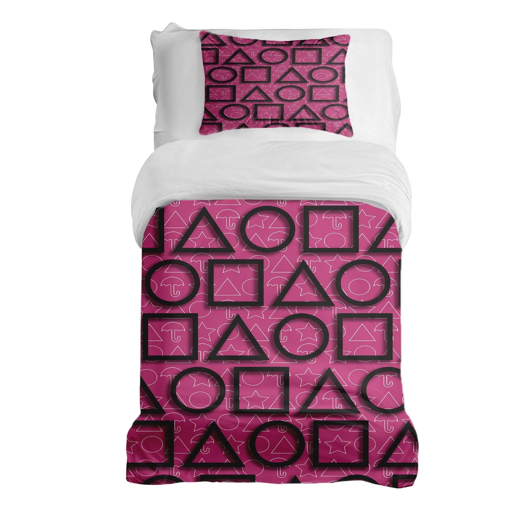 Set de ropa de cama con manta terapéutica Pink Squid