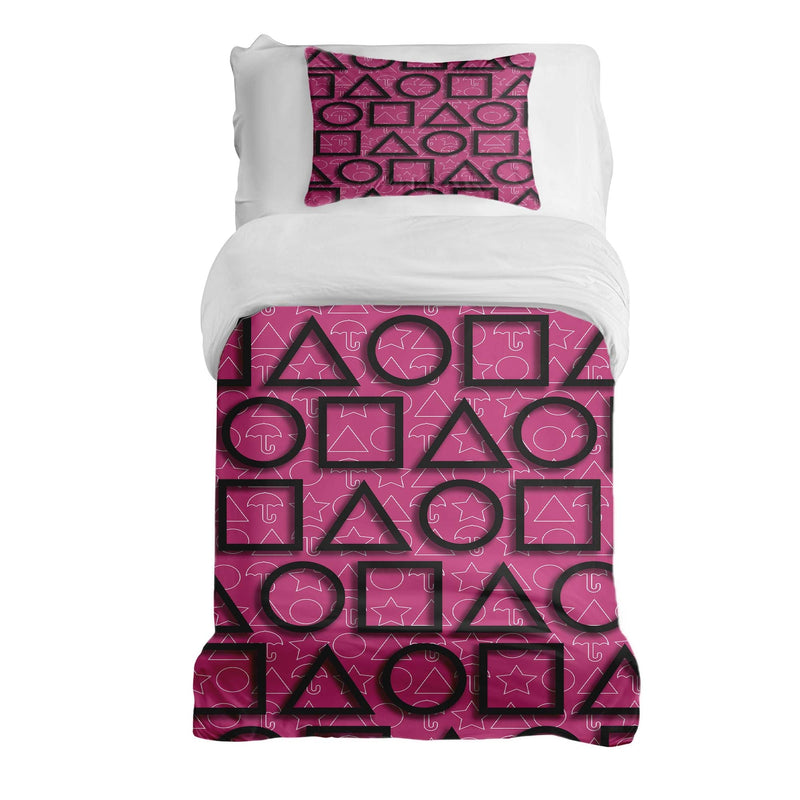 Set de ropa de cama con manta terapéutica Pink Squid