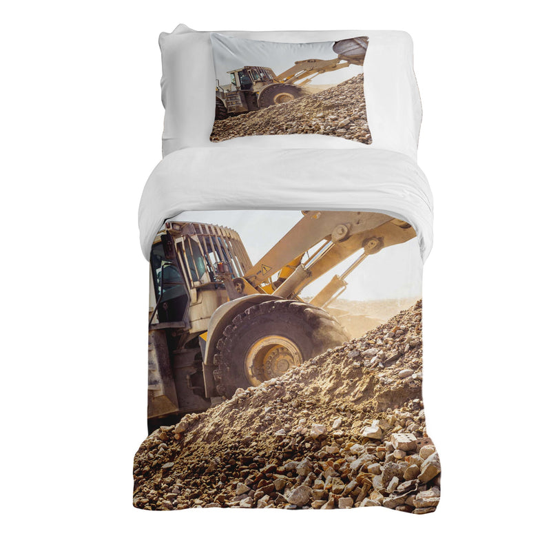 Set di biancheria da letto con coperta terapeutica Trattore sulla montagna