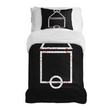 Therapy blanket and bedding set with bloody patterns.