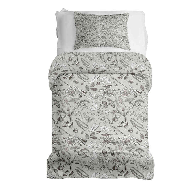 Therapy blanket bedding set, grey, spice.
