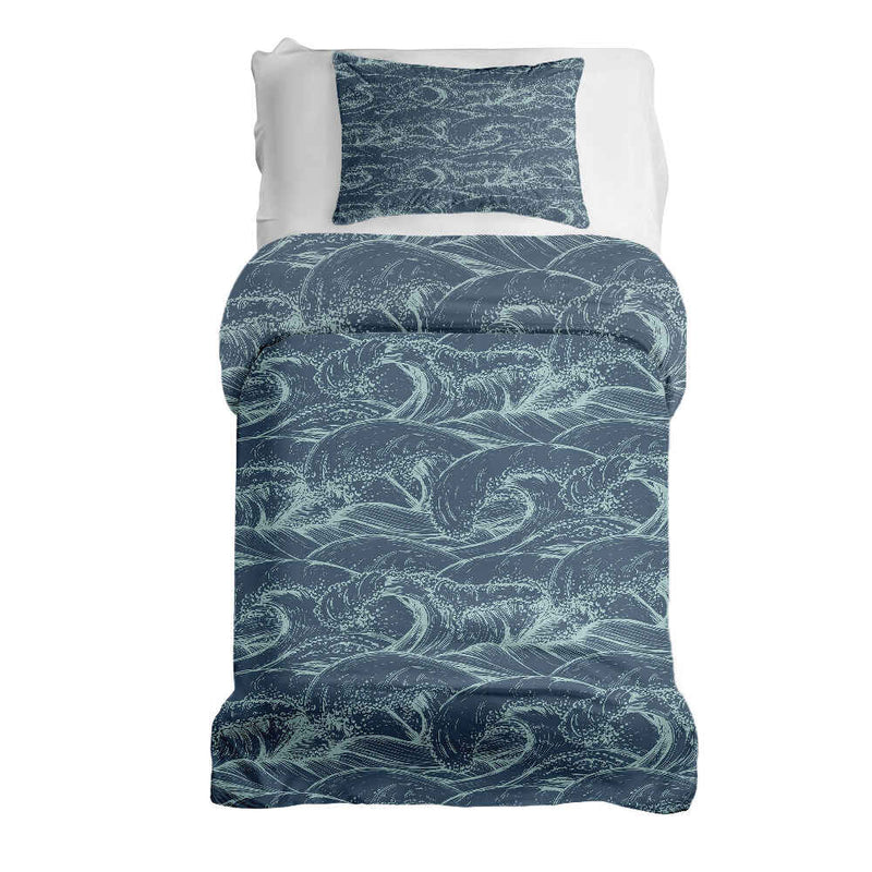 Therapy blankets bedding set waves in the sea